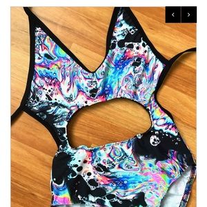 La tortura acid wash bodysuit